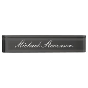 Porte-nom Carte professionnelle moderne et chic pour bureau