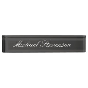 Porte-nom Carte professionnelle moderne et chic pour bureau