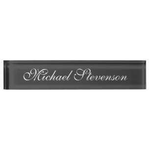 Porte-nom Carte professionnelle moderne et chic pour bureau