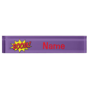 Porte-nom Cartoon Boom Thunder_Cove