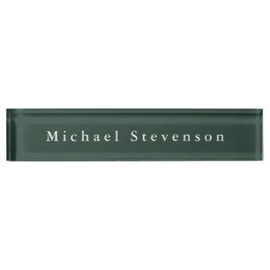Porte-nom Celtic Green moderne professionnel tendance