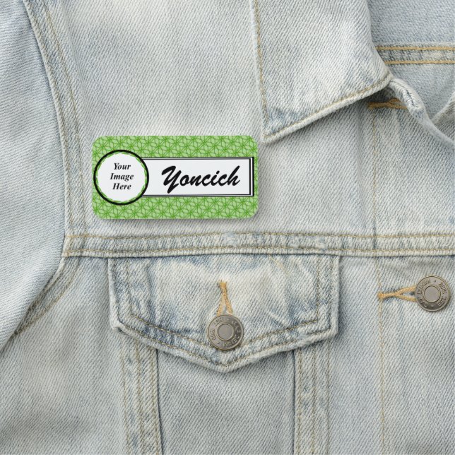 Porte-nom Cercle de Feuilles par Kenneth Yoncich (En situation)