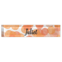 Cercles d'aquarelle orange Motif géométrique moder