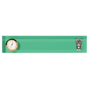 Porte-nom Chat mignon avec arc