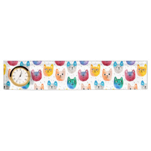 Porte-nom Chats et amis à l'aquarelle