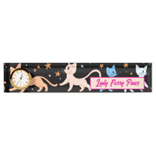 Porte-nom chats vintages