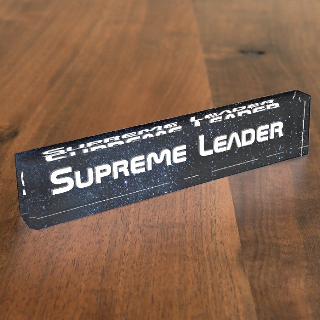 Porte-nom Chef suprême (Taille)