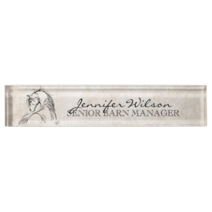 Porte-nom Cheval Lover