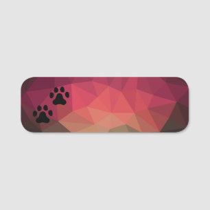 Porte-nom Chien patte, empreinte animale, animal animal de c
