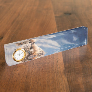 Porte-nom Chouette de peinture