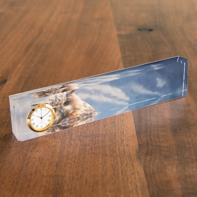 Porte-nom Chouette de peinture (Taille)