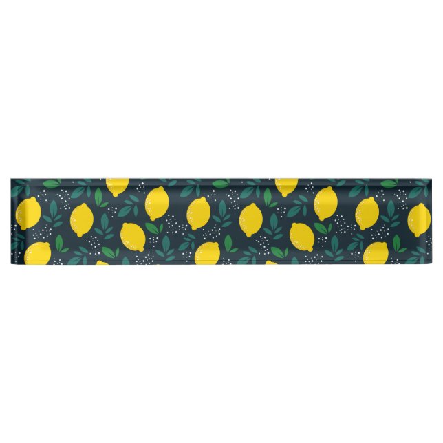 Porte-nom Citron (Devant)