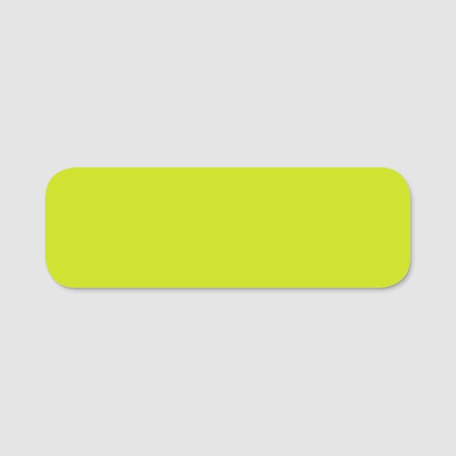 Porte-nom Citron amer (couleur solide) (Devant)
