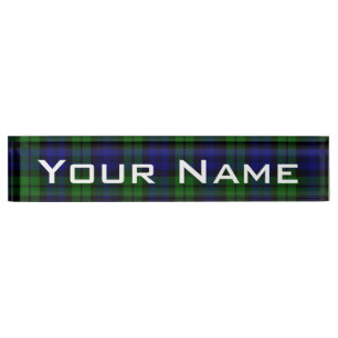 Porte-nom Clan de Campbell de tartan de Blackwatch