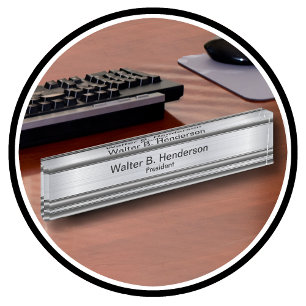 Porte-nom Classy Executive Nom du cadeau Plaque