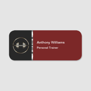Porte-nom Classy Personal Fitness Trainer Name Tags