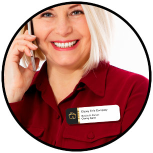 Porte-nom Classy Real Estate Title Company