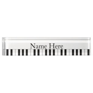 Porte-nom Clés de piano