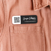 Code QR noir et blanc - Script de brosse