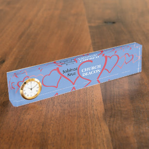 Porte-nom Coeurs Amour Romance Symbole tendance