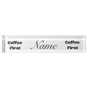 Porte-nom Coffee First Thunder_Cove