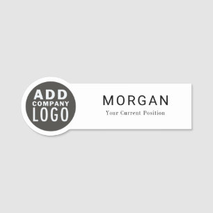 Porte-nom Collaborateur de l'entreprise du logo d'entreprise