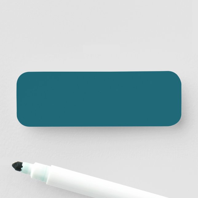 Porte-nom Coloris uni uni turquoise (En situation)