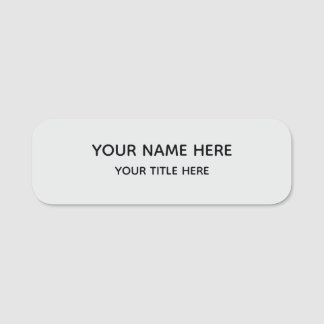 Porte-nom Company Logo Employee magnetic safety pin Name Tag