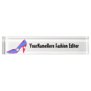 Porte-nom Conception au détail de chaussure de mode