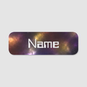 Porte-nom Conception de constellations de l'espace cosmique