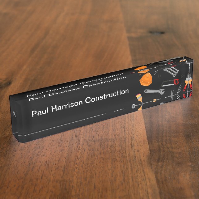 Porte-nom Conception exécutive de construction (Taille)