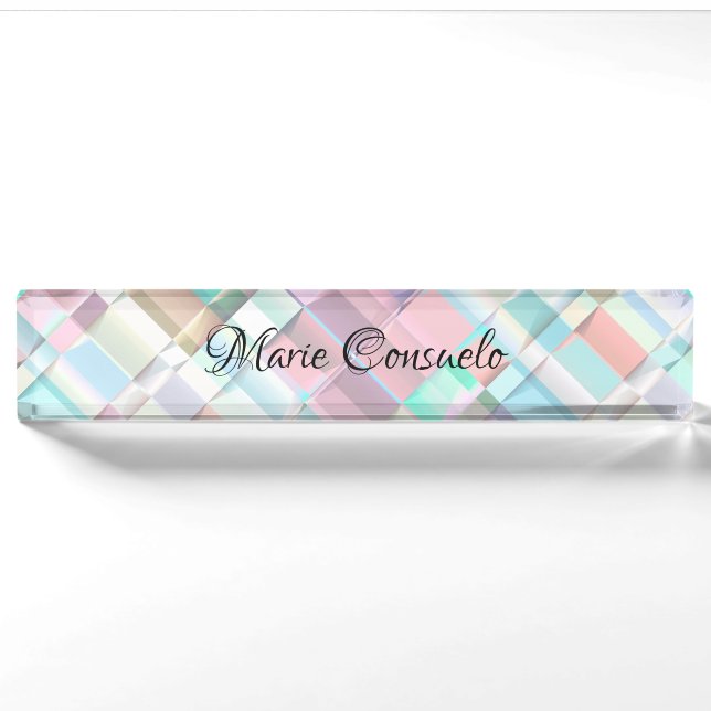 Porte-nom Conception moderne chique (Devant)