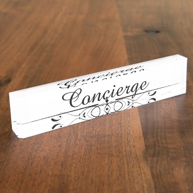 Porte-nom Concierge (Taille)