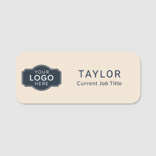 Porte-nom Conférence des employés du logo commercial