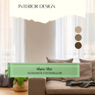 Porte-nom Conseiller en orientation moderne simple
