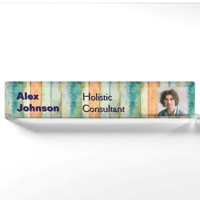 Porte-nom Consultant en bien-être holistique Naturopathes Sp (Devant)