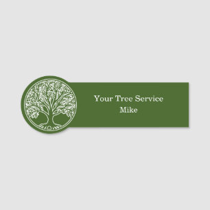Porte-nom Cool Landscaping ou Tree Service Nom du personnel