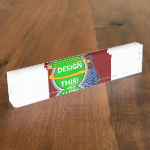 Porte-nom COOL ! Plaque signalétique du bureau - personnalis