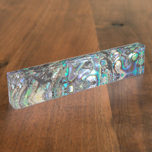 Porte-nom Coquillage de la Reine paua