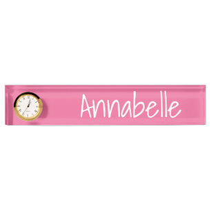 Porte-nom Corail clair