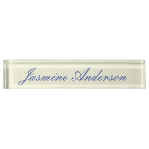 Porte-nom Couleur Beige minimaliste moderne professionnelle