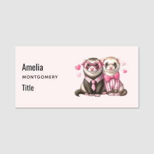 Porte-nom Couple mignon en amour