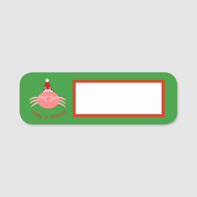 Porte-nom Crabe de Noël (Devant)