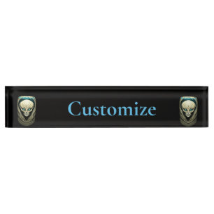 Porte-nom Crâne Alien Tête Thunder_Cove