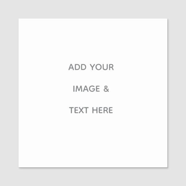 Porte-nom Create Your Own white  (Devant)