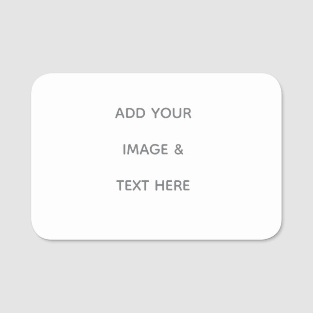 Porte-nom Create Your Own white  (Devant)