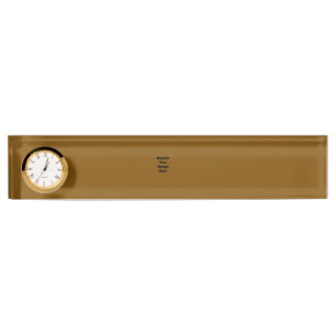 Porte-nom Créez Votre Propre Marron