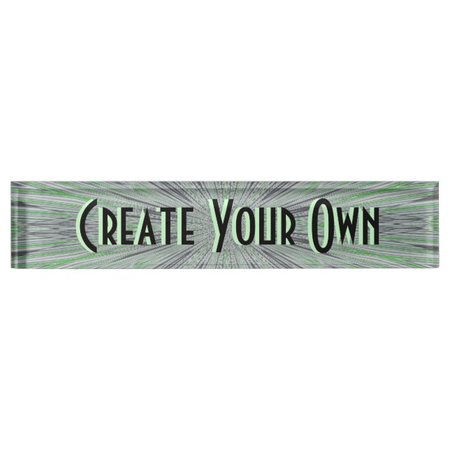 Porte-nom Créez votre propre plaque signalétique (Devant)