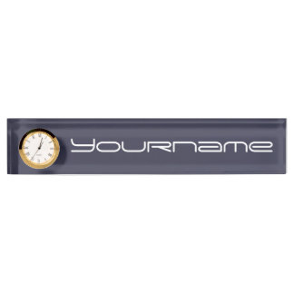 Porte-nom Créez votre propre plaque signalétique de bureau a