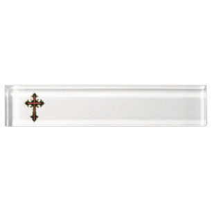 Porte-nom Croix chrétienne
